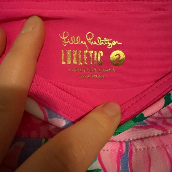 Lilly Pulitzer Luxletic Pink and Green Skirt Brand New without tags - Picture 5 of 5